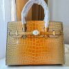 Fashion Top Garde Quality Hand bag and shoulder Crocodile Crossbody Bag - Image 4