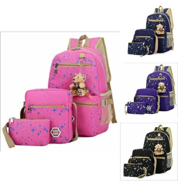 Korean fashion Canvas 3in1 Backpack for Women