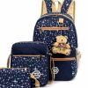Korean fashion Canvas 3in1 Backpack for Women - Image 2