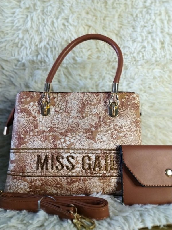 Miss Gail New Korean Fashion 2 in 1 hand bags with sling - Image 4