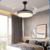 WUZSTAR 42 inch Modern Ceiling Fan Light with Remote Control 4 Retractable Blade Fan Chandelier - Image 4