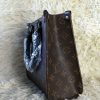 Leather Hand Bag with Sling - Image 2